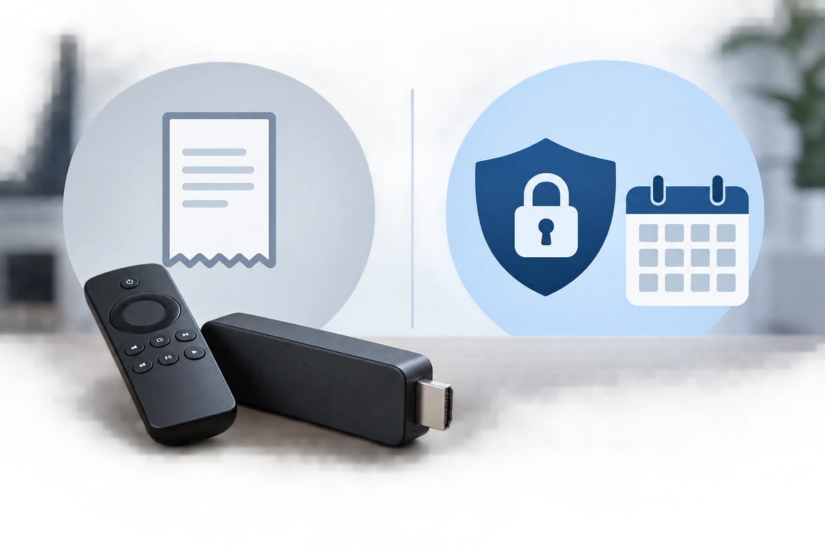 Streaming device and VPN subscription shown as two separate costs
