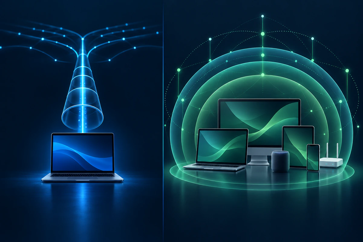 Comparison of a dedicated VPN setup and a layered household security suite