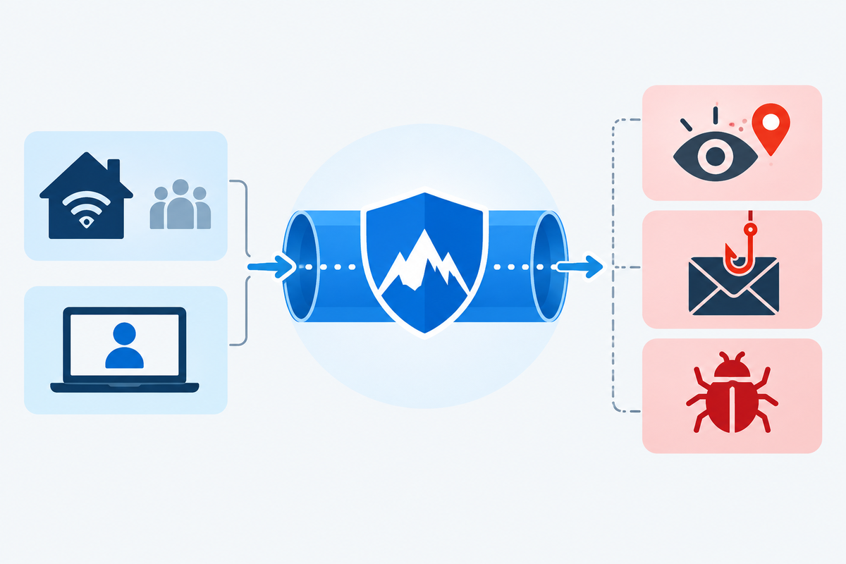 Neutral comparison of a user need, VPN protection, and remaining risks