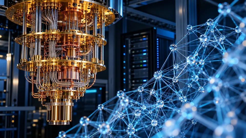 Quantum computing hardware and a conceptual cryptographic lattice