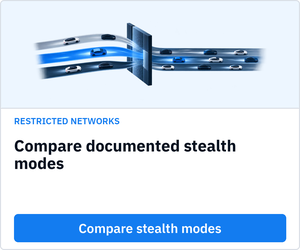 Compare documented stealth modes