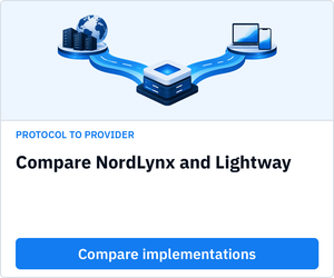 Compare NordLynx and Lightway