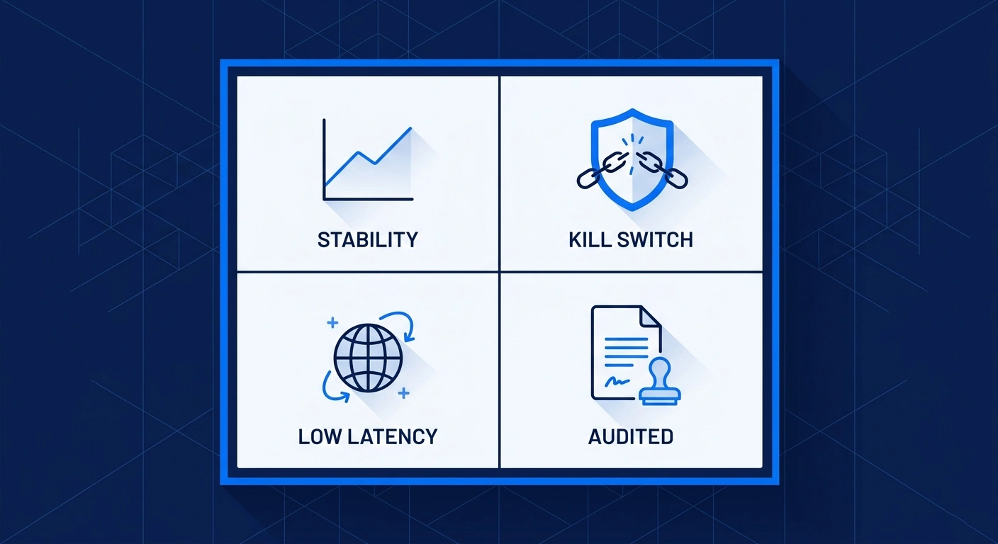 What to look for in the best VPN for online poker: stability, kill switch, latency, and audited security